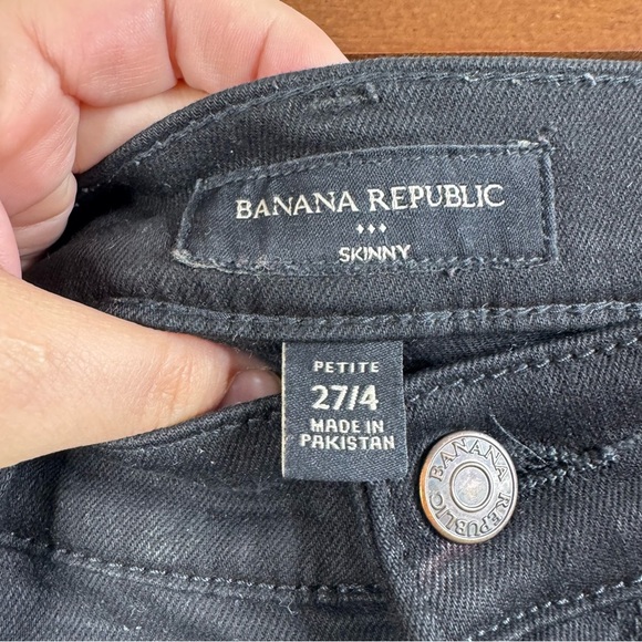 Banana Republic Black Skinny Jeans Size 27/4 Petite - Picture 3 of 5